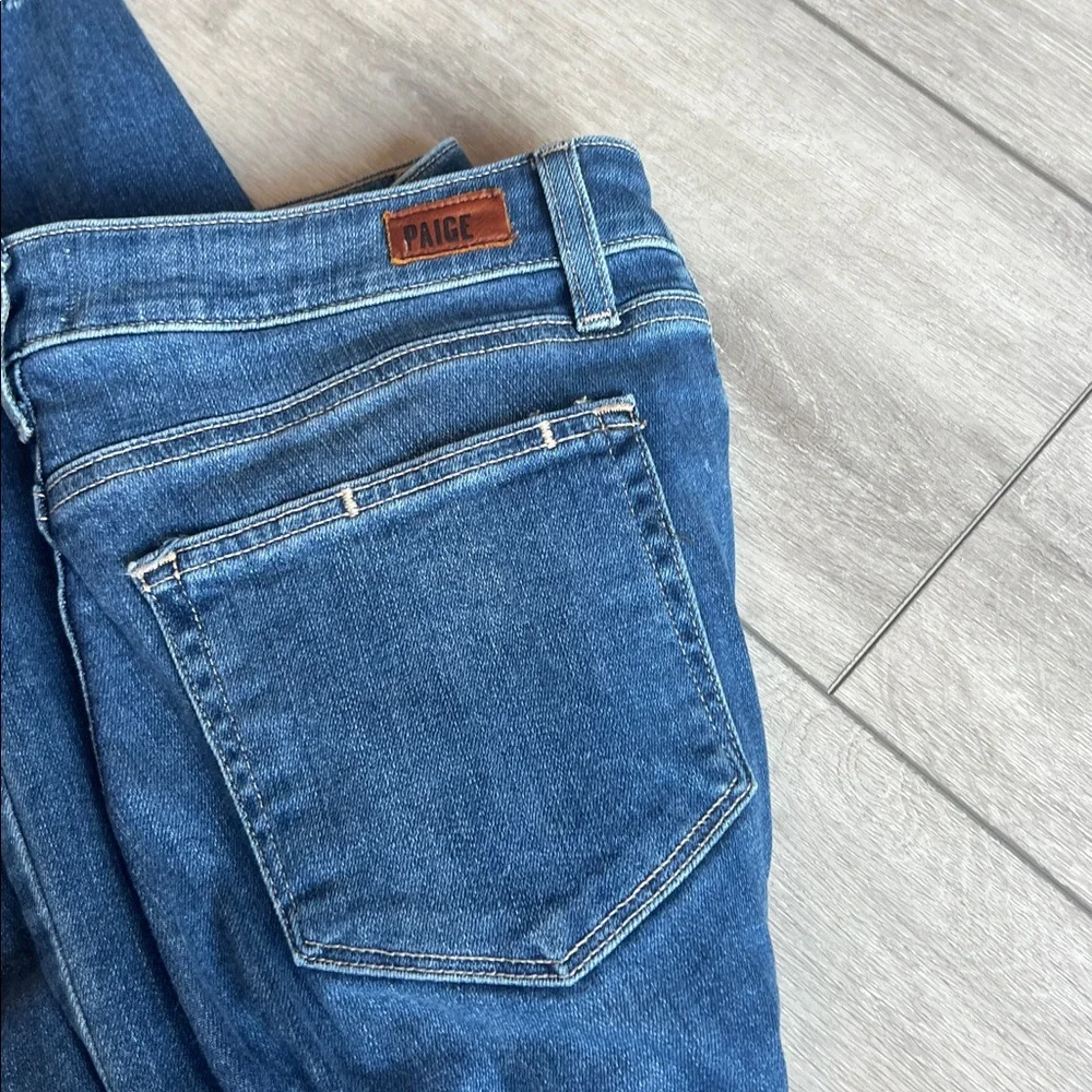 PAIGE Light Blue Distressed Verdugo ankle Jeans size 27 - Picture 7 of 7